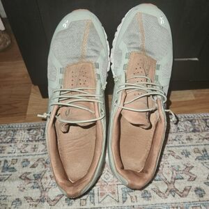 Stylish Women's Athletic Shoes in Green and Brown